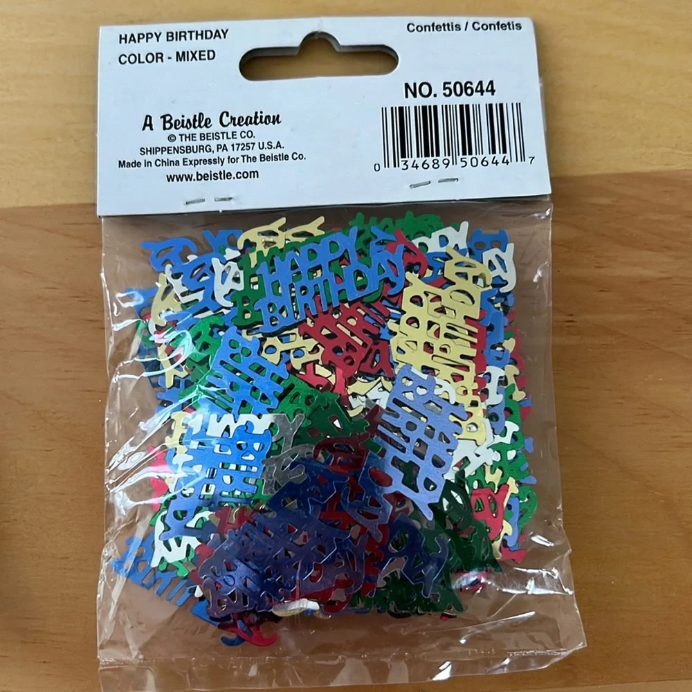 “Happy Birthday” fanci-fetti confetti